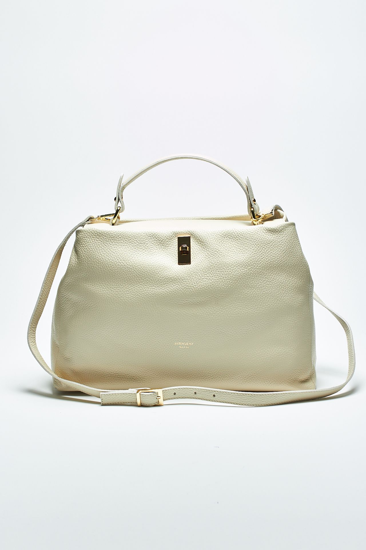 Borsa a tracolla in pelle MANON beige