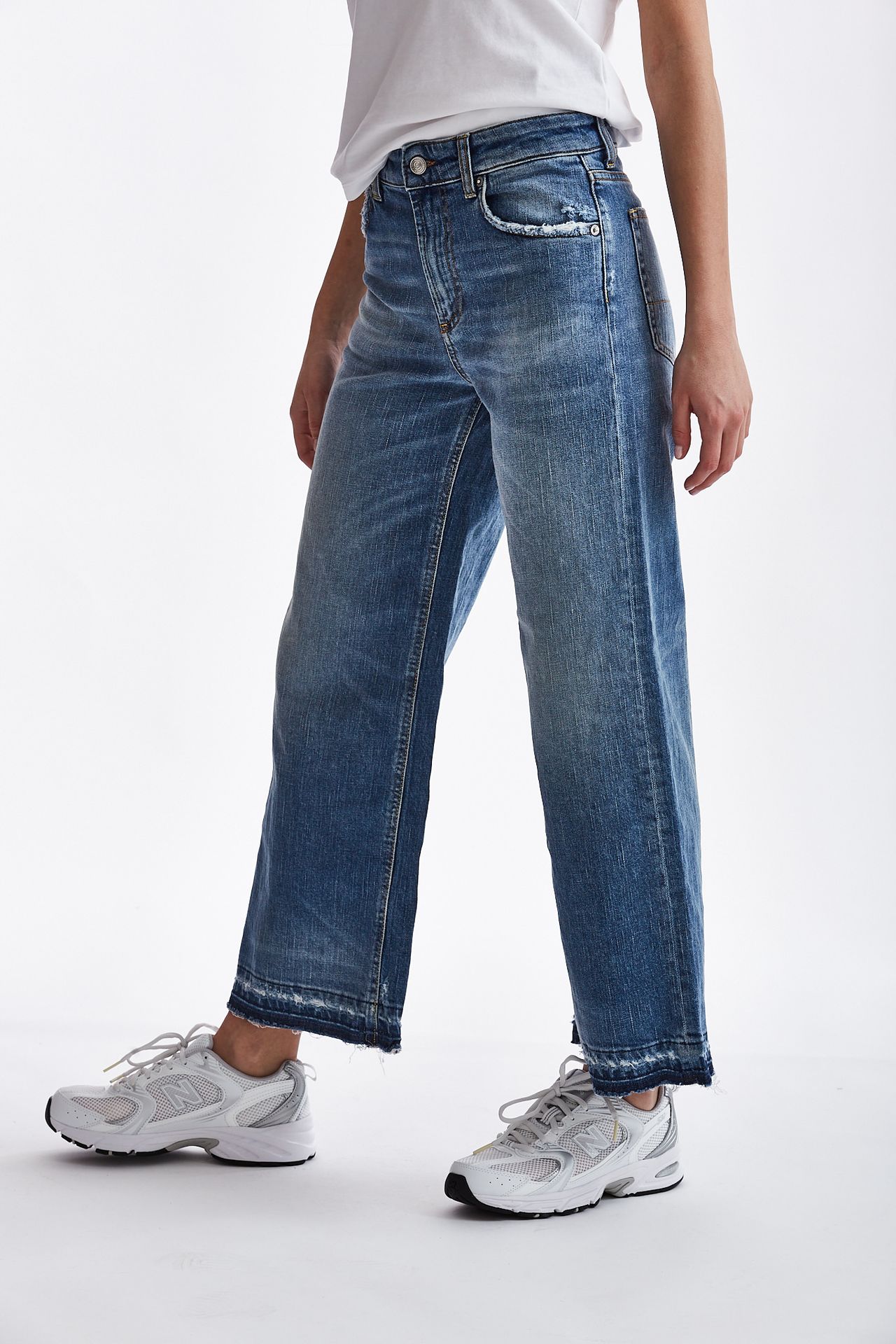Jeans crop BREA medio chiaro