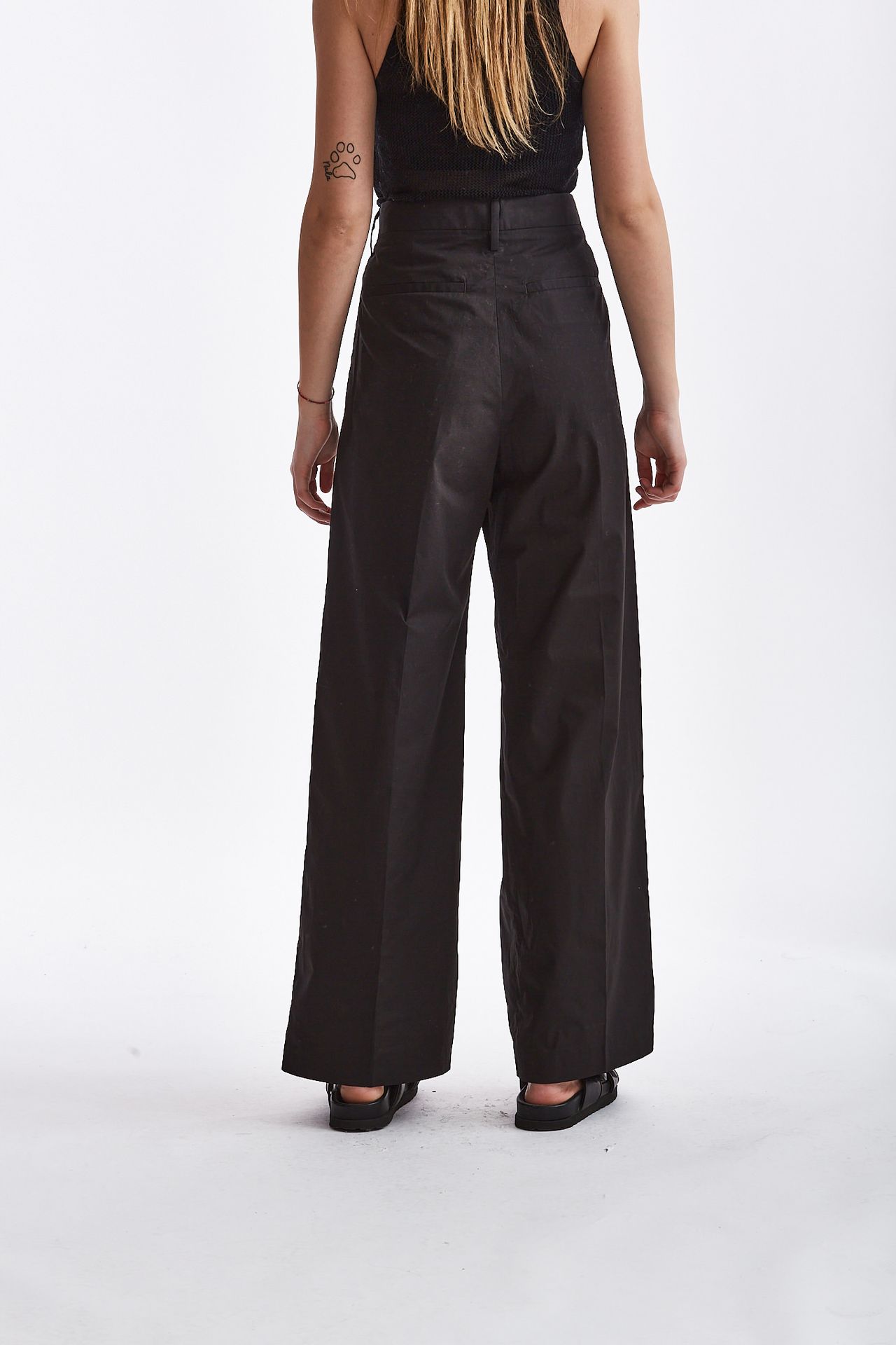 Pantalone FAIRMONT in cotone nero