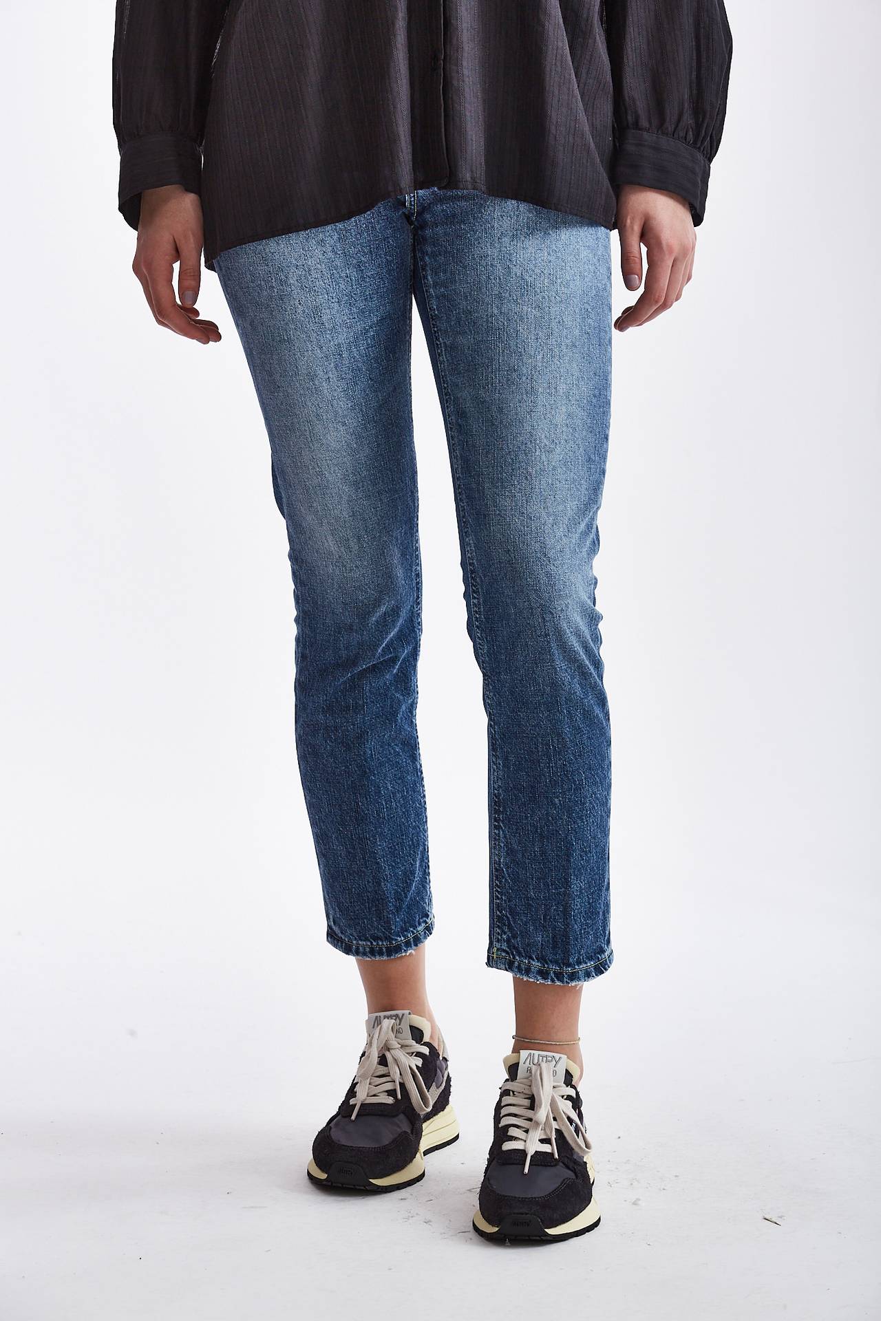 Jeans regular CINDY in denim medio