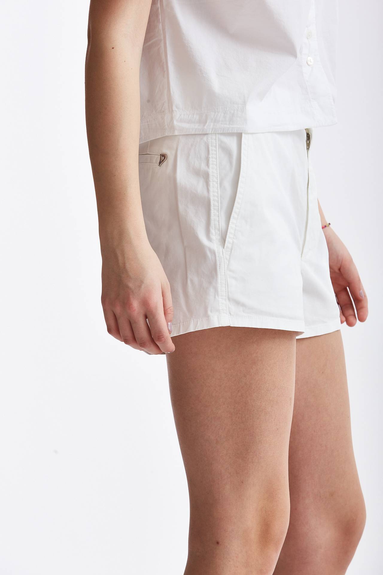 Shorts in cotone JAELE bianco