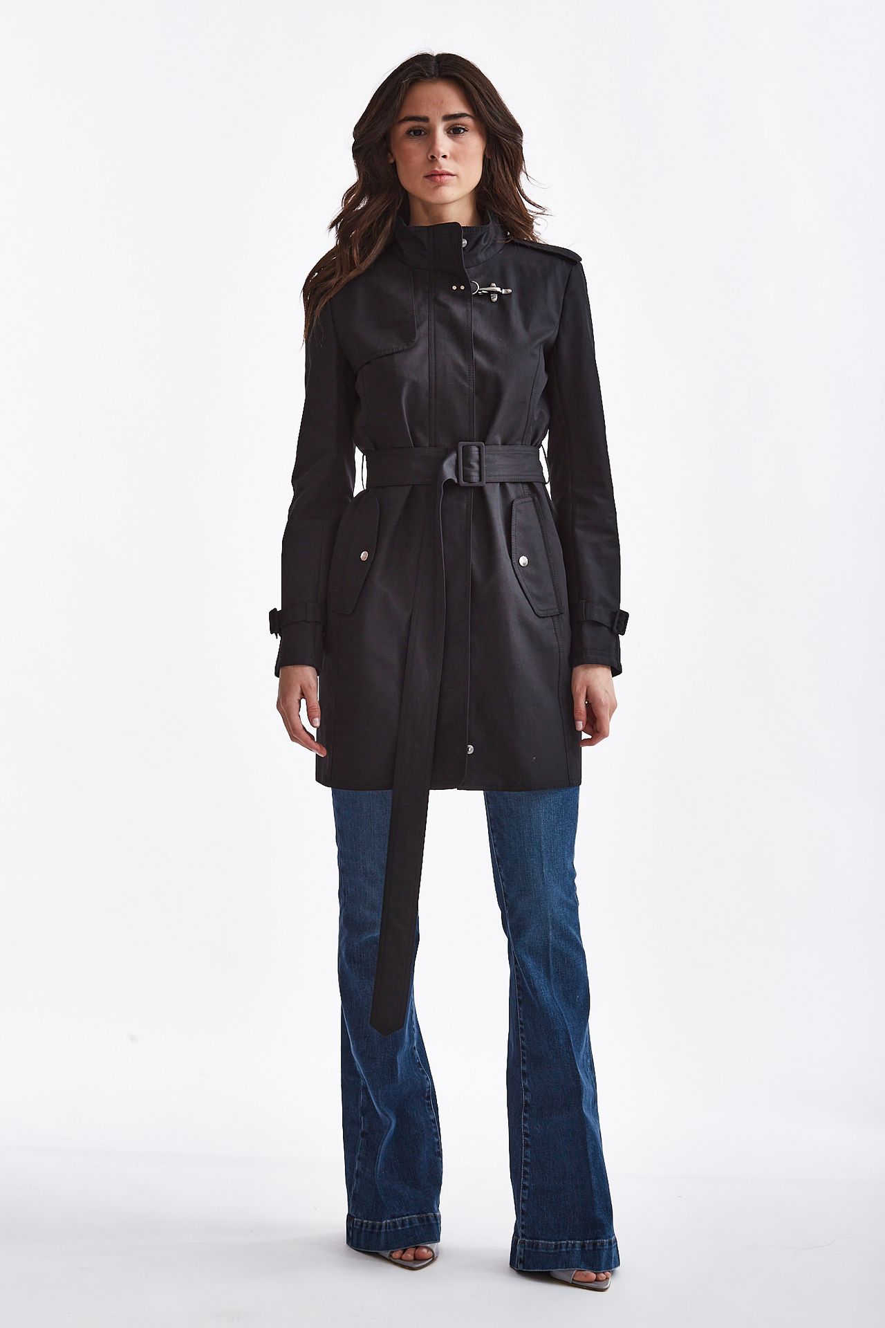 Trench VIRGINIA nero Fay Donna Pier Abbigliamento Worldwide