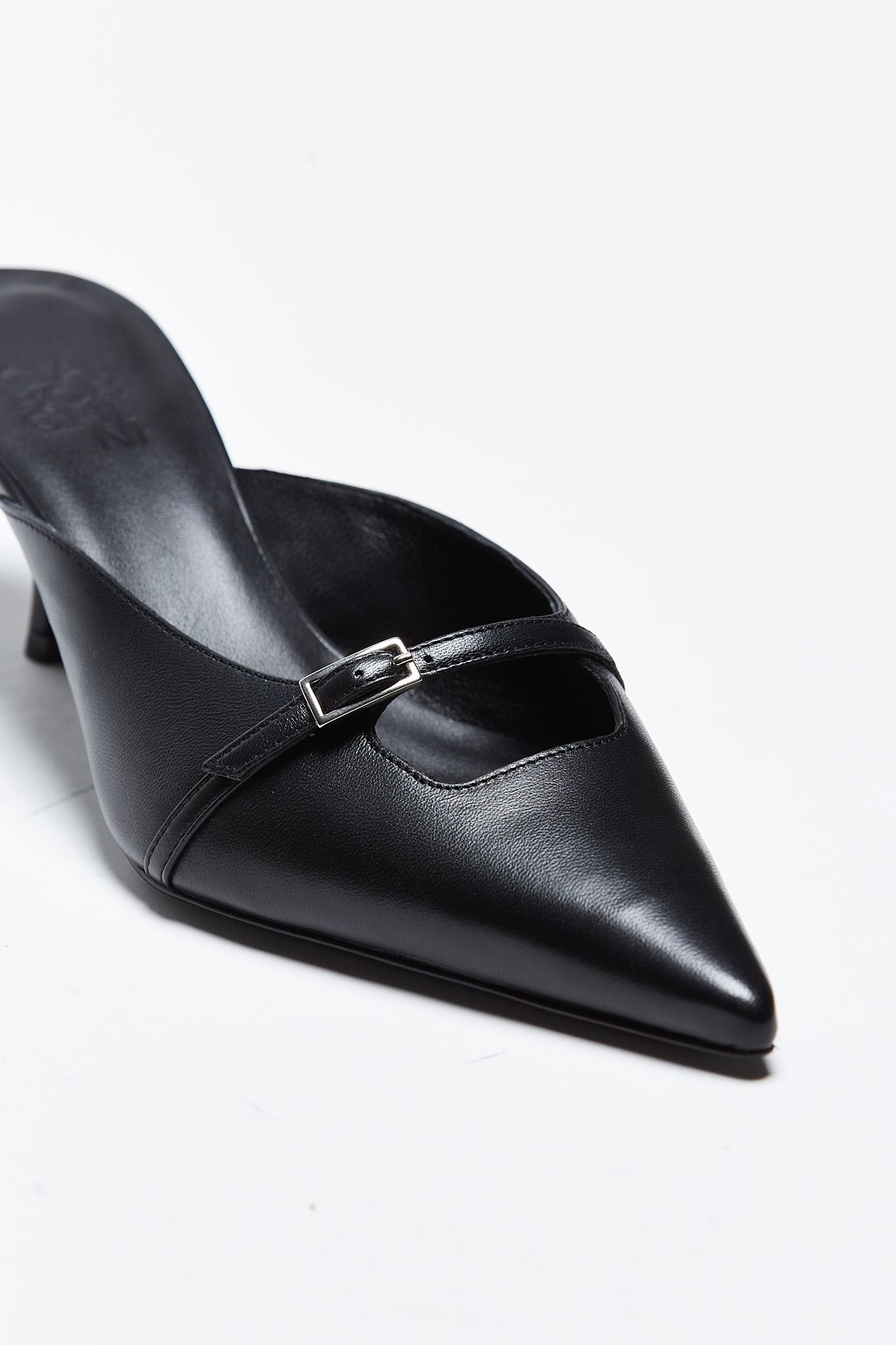 Mules MARGOT in pelle nero