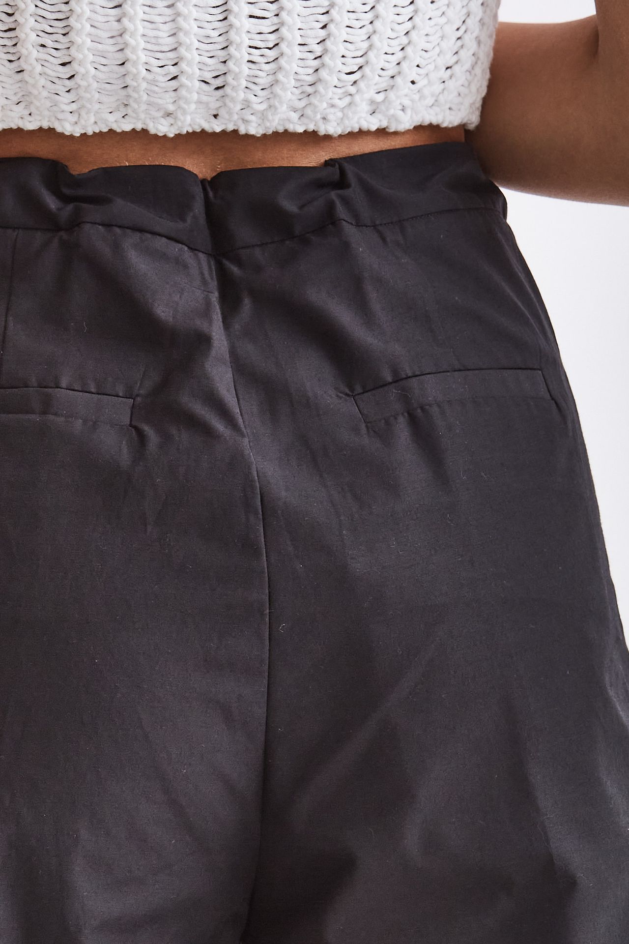 Shorts in cotone nero