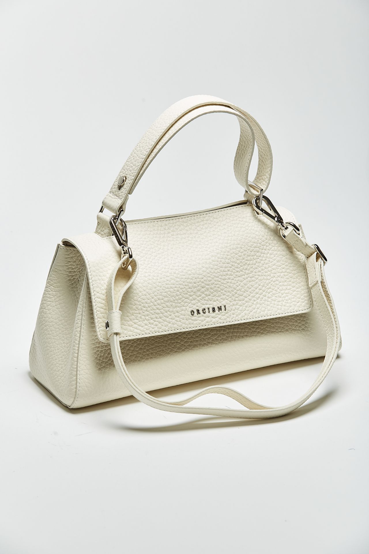 Borsa SVEVA LONGUETTE SOFT bianco