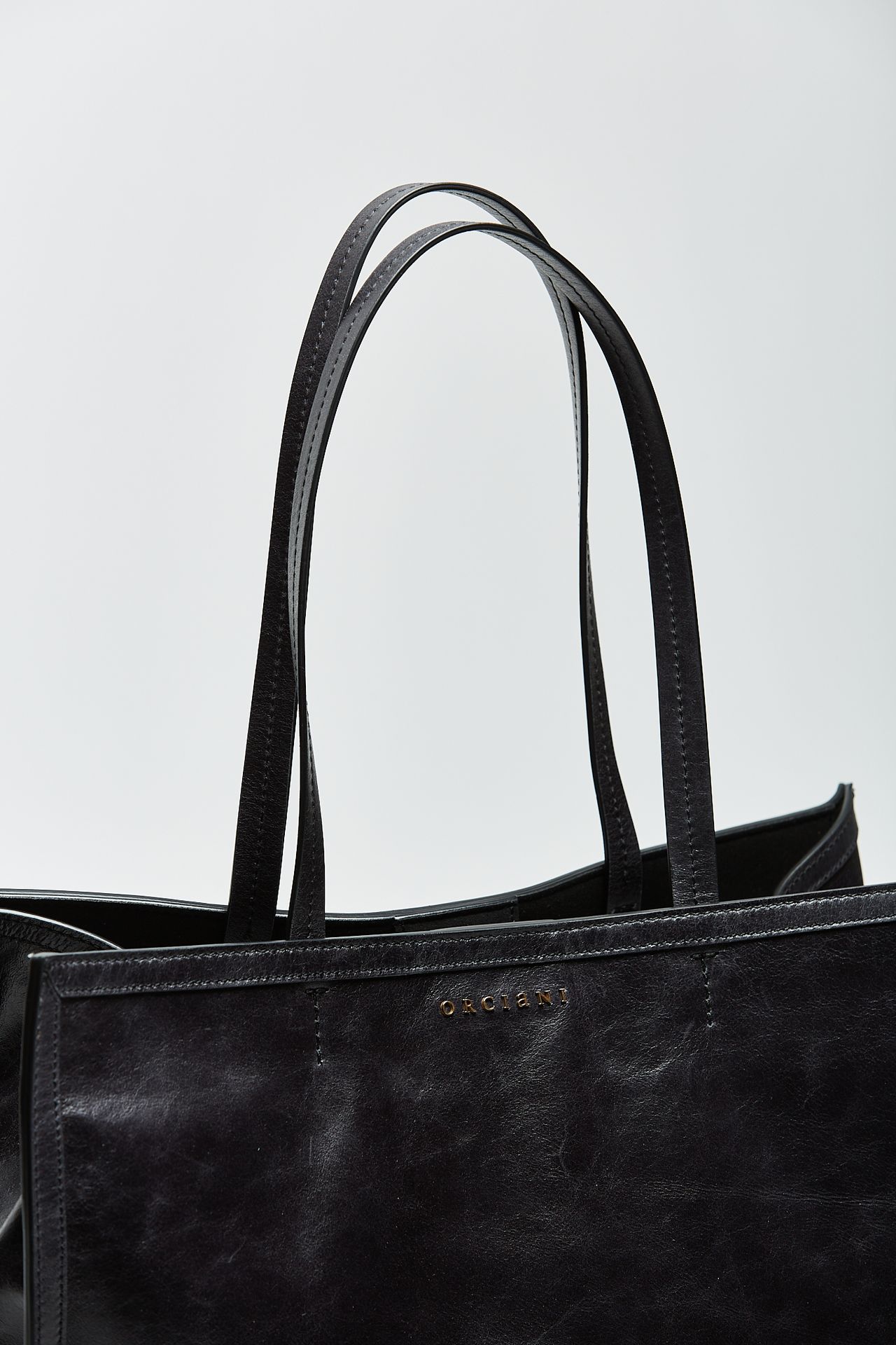 Shopper LE SAC in pelle nero Orciani Donna D15ORC16 Pier Abbigliamento Italia