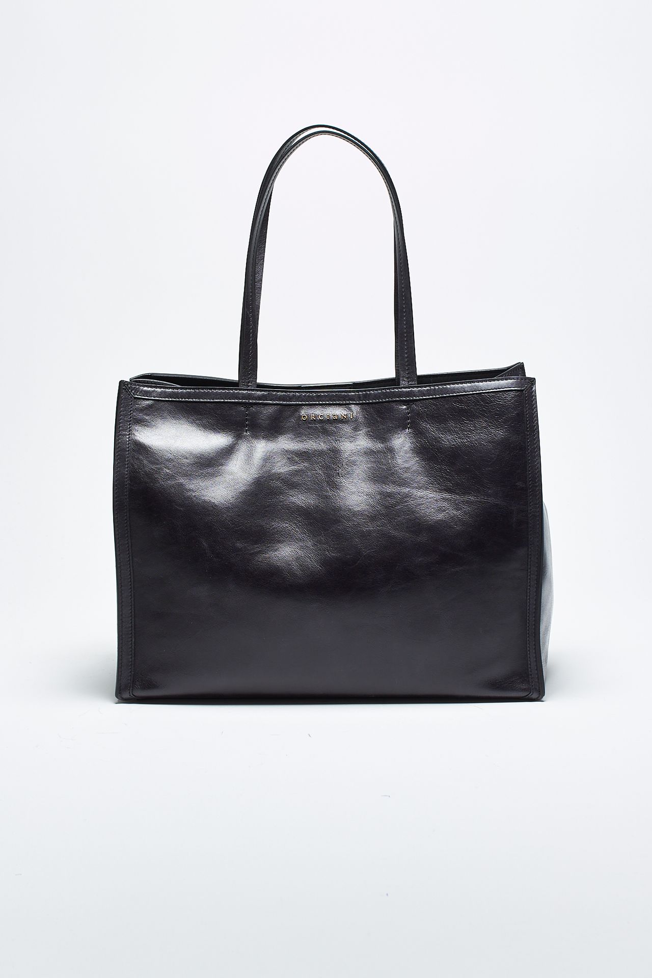 Shopper LE SAC in pelle nero