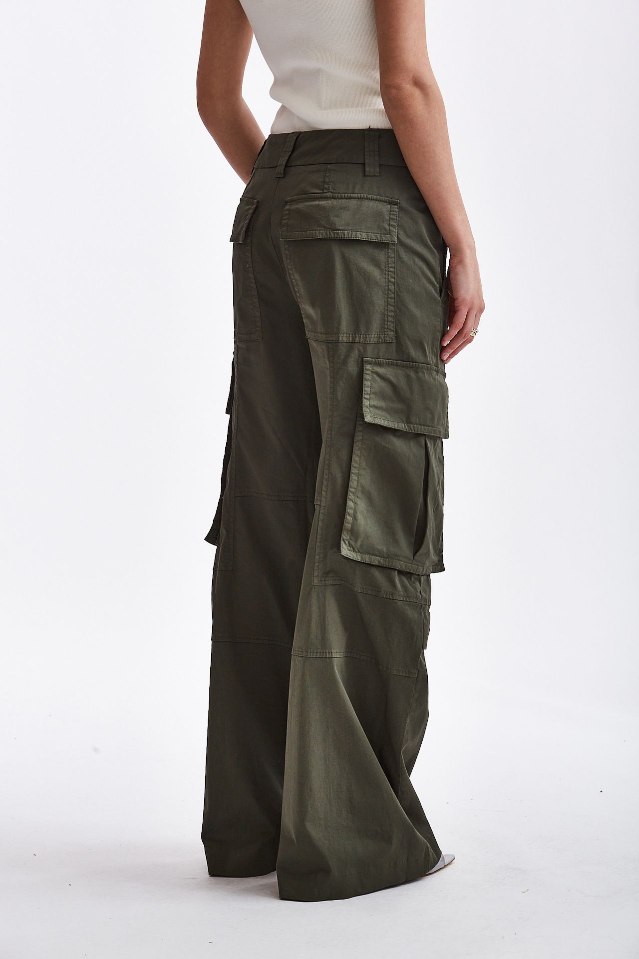 Pantalone cargo verde militare