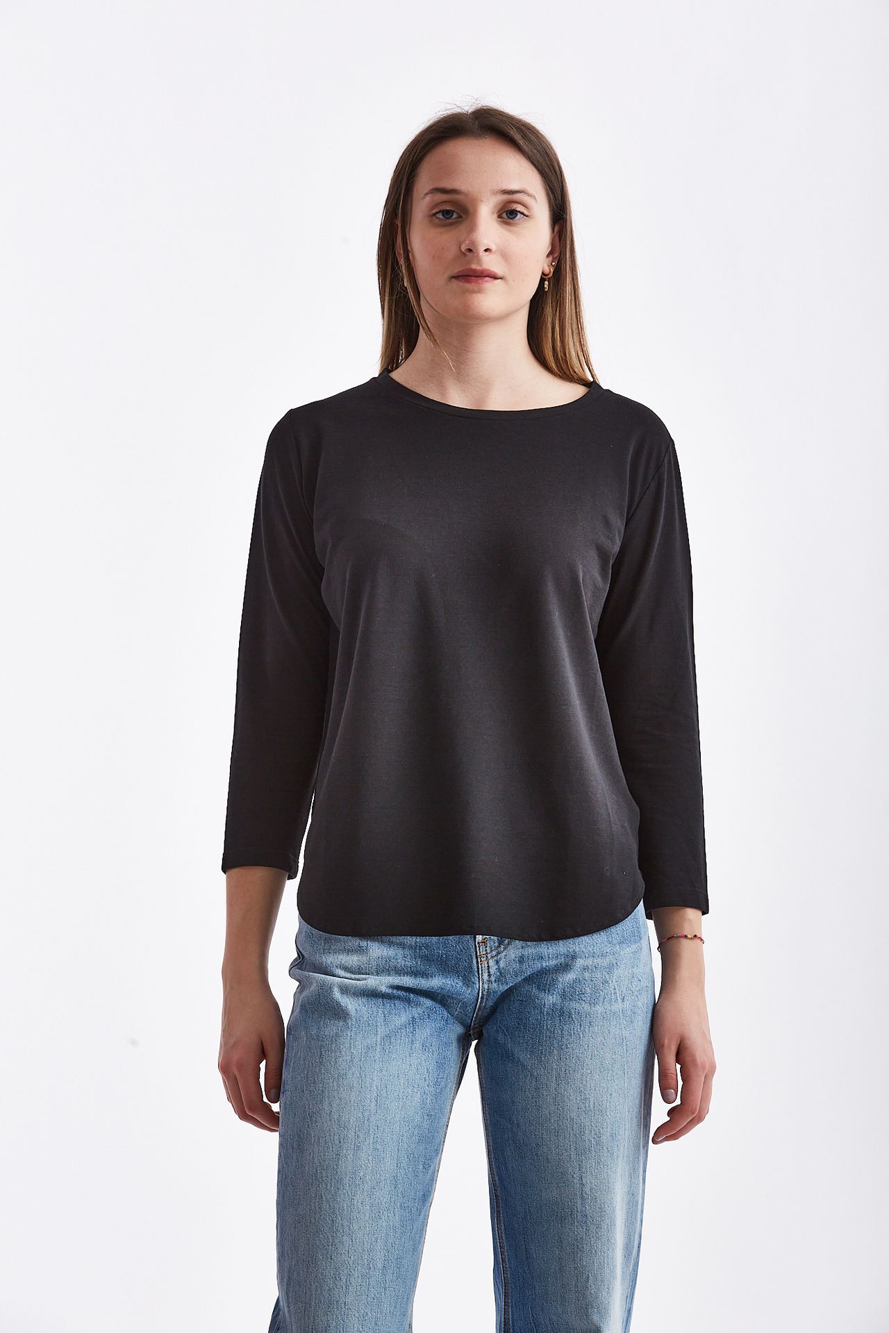 Maglia over ice cotton nero