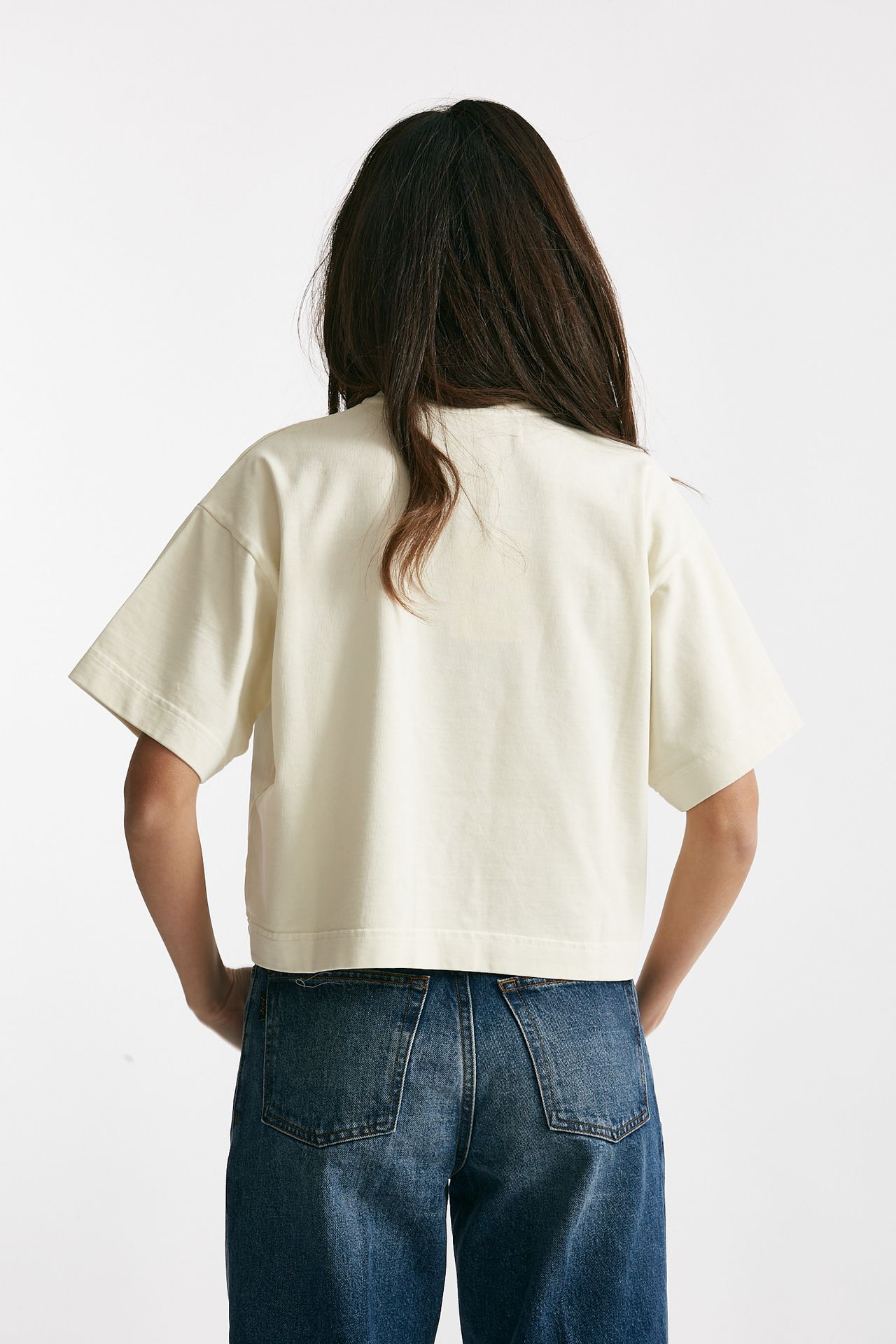 T-shirt scatolina panna 