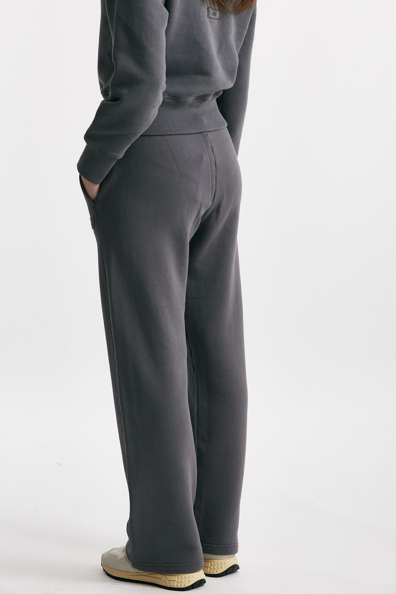 Pantalone in felpa Vita alta antracite