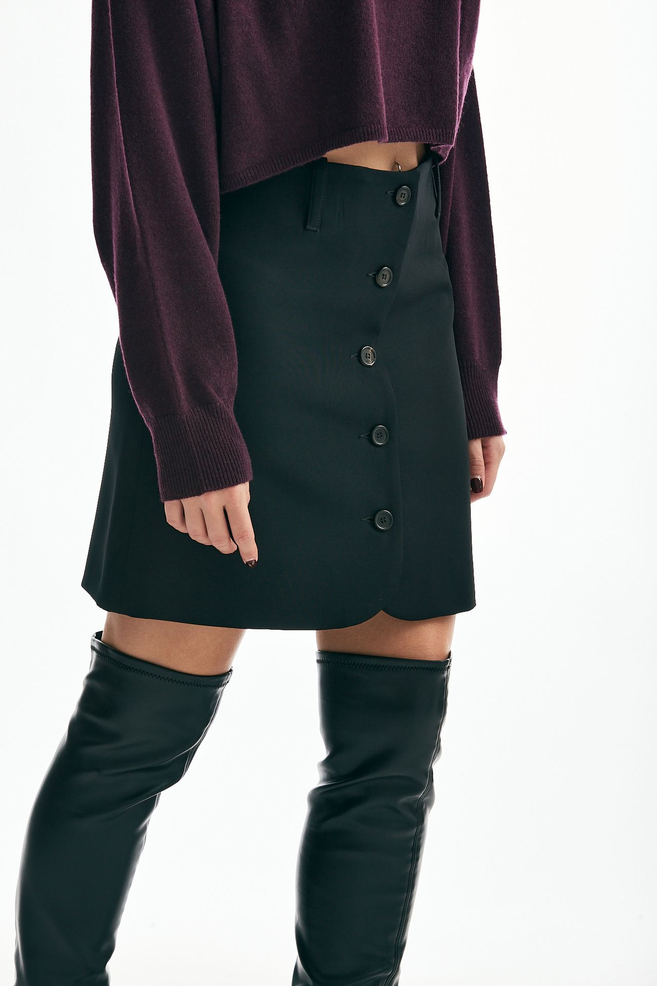 Gonna corta vita alta nero Department Five Donna Pier Abbigliamento Worldwide