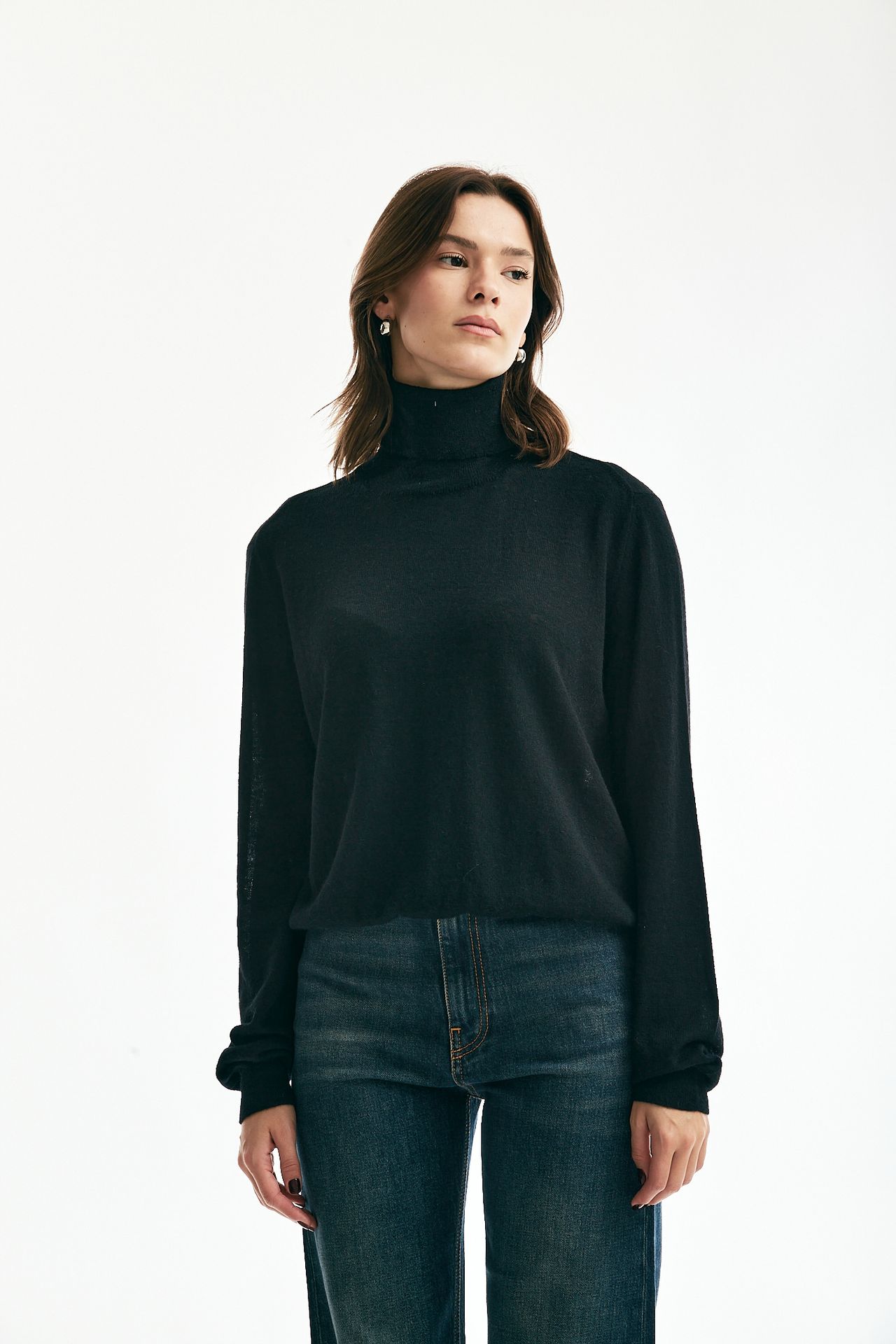 Maglia dolcevita nero Grifoni Donna D16GRI33 Pier Abbigliamento Italia