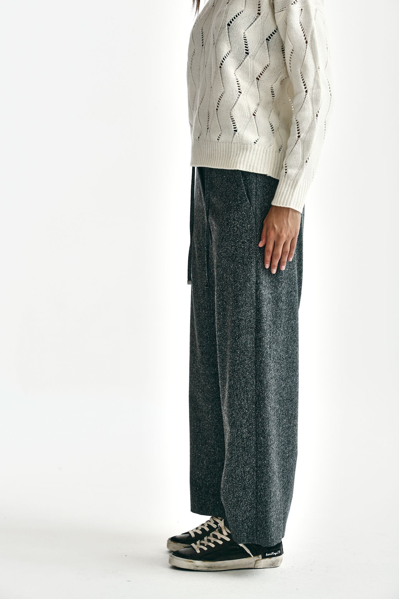MARNO Calina pants Navy カジュアルパンツ