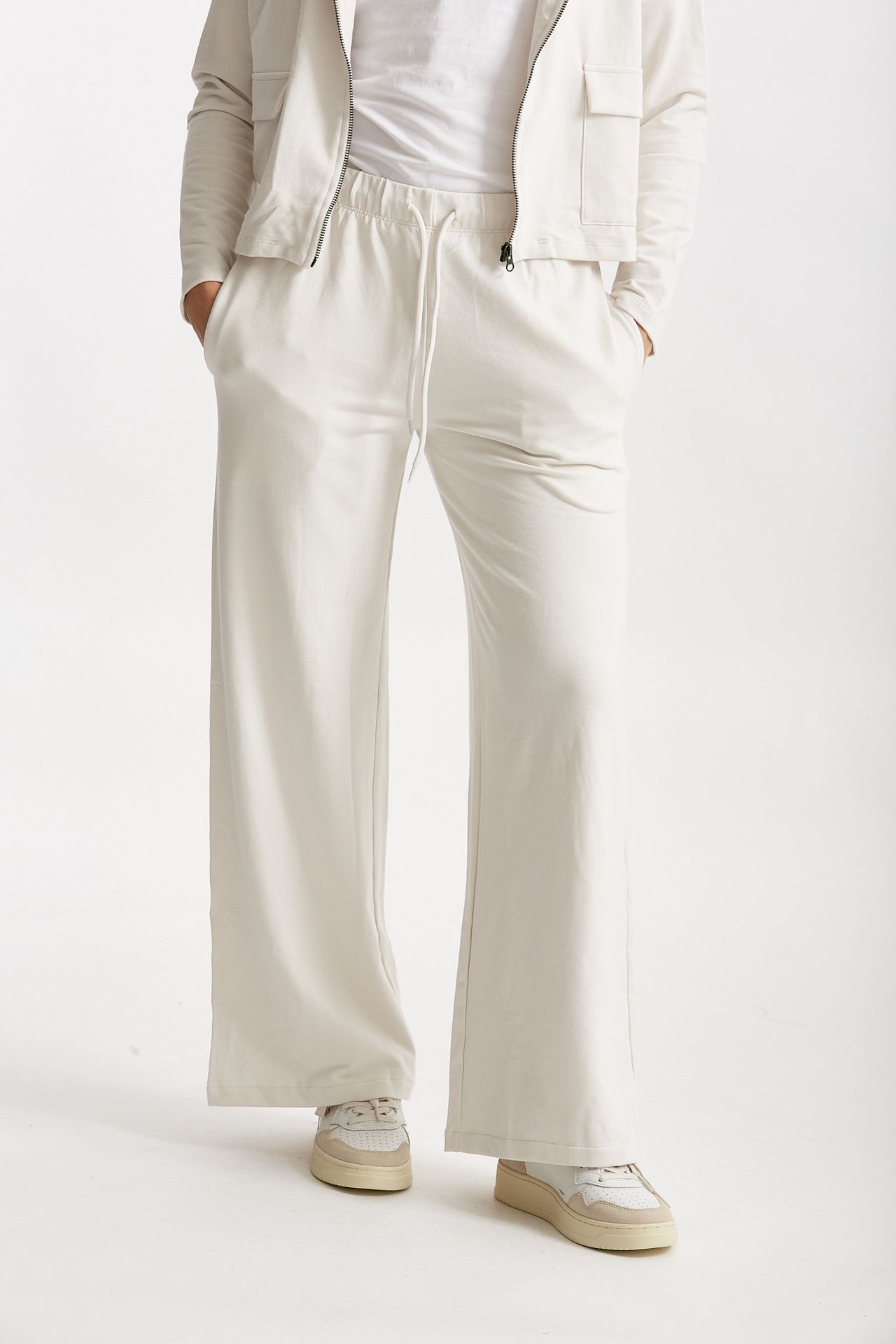 Pantalone tuta leggero panna