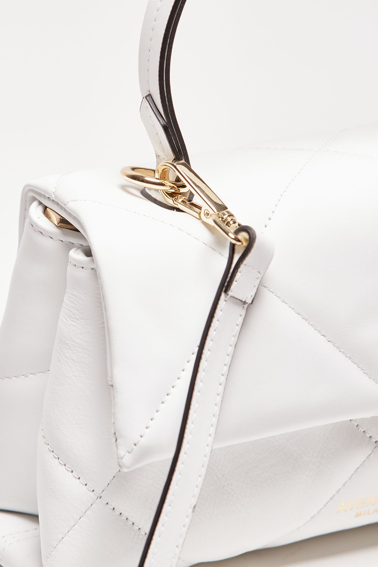 Borsa trapuntata DEMETRA in pelle bianco