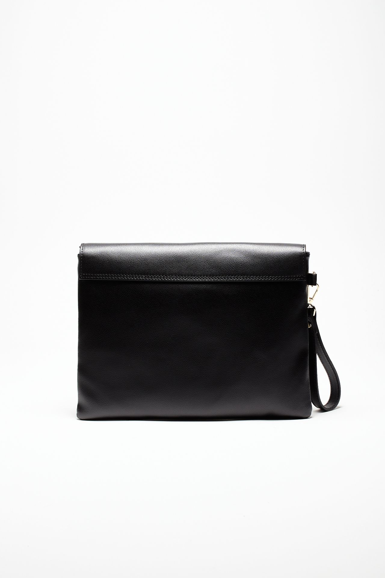 Busta BONNIE in pelle palmelato nero