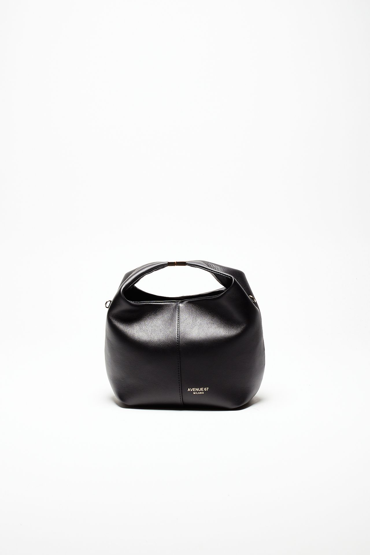 Borsa morbida MORGANA in pelle sauvage nero