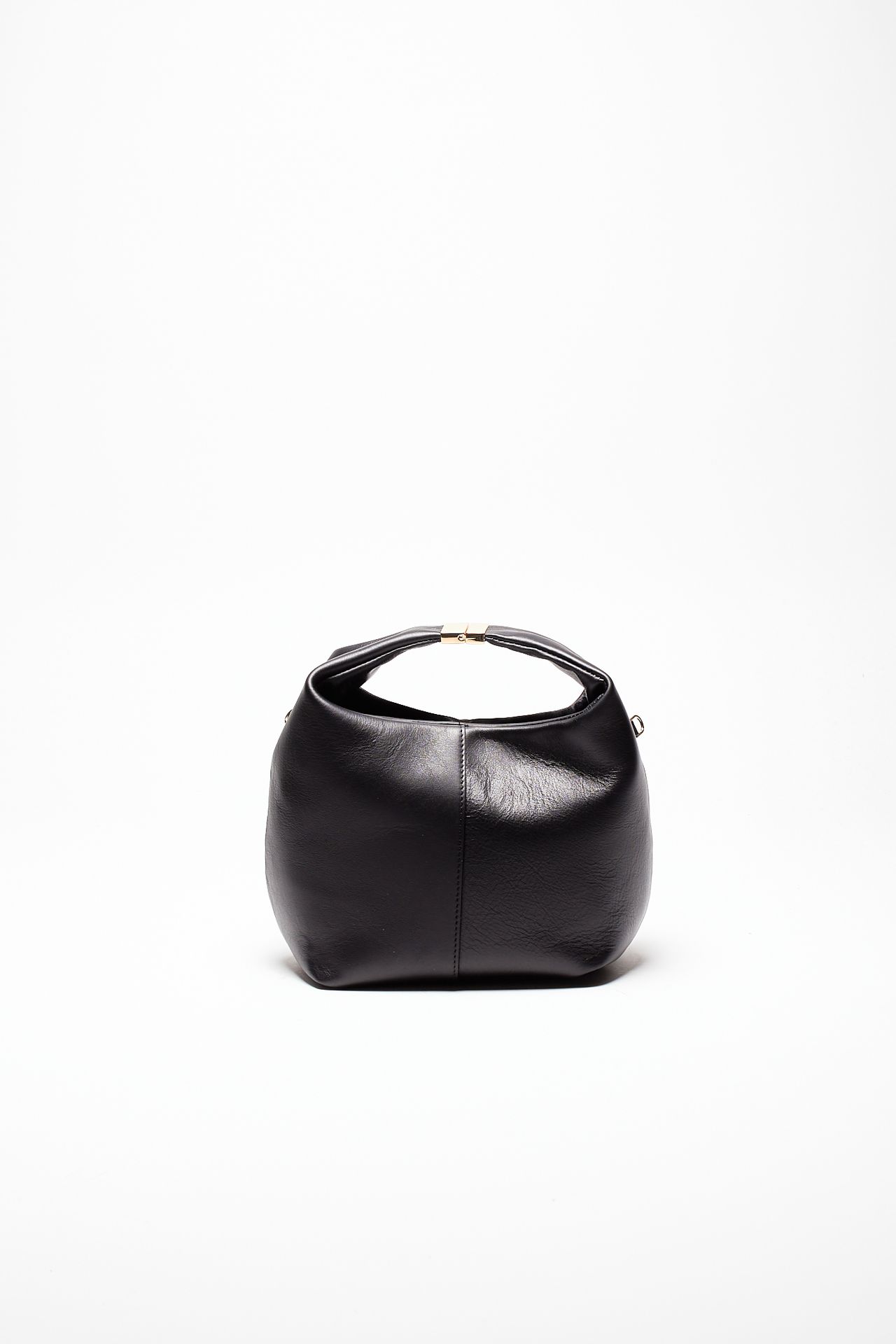 Borsa morbida MORGANA in pelle sauvage nero