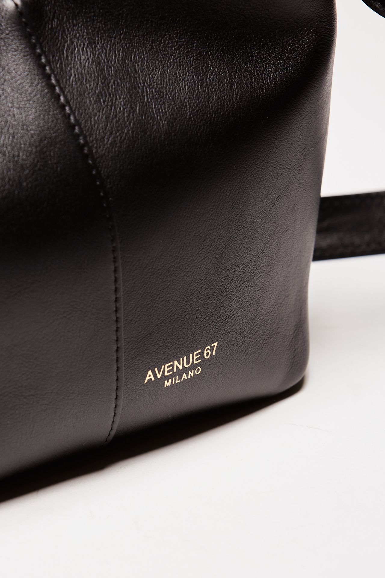 Borsa morbida MORGANA in pelle sauvage nero