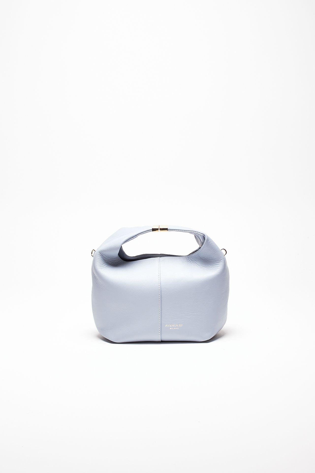 Borsa morbida MORGANA in pelle sauvage celeste