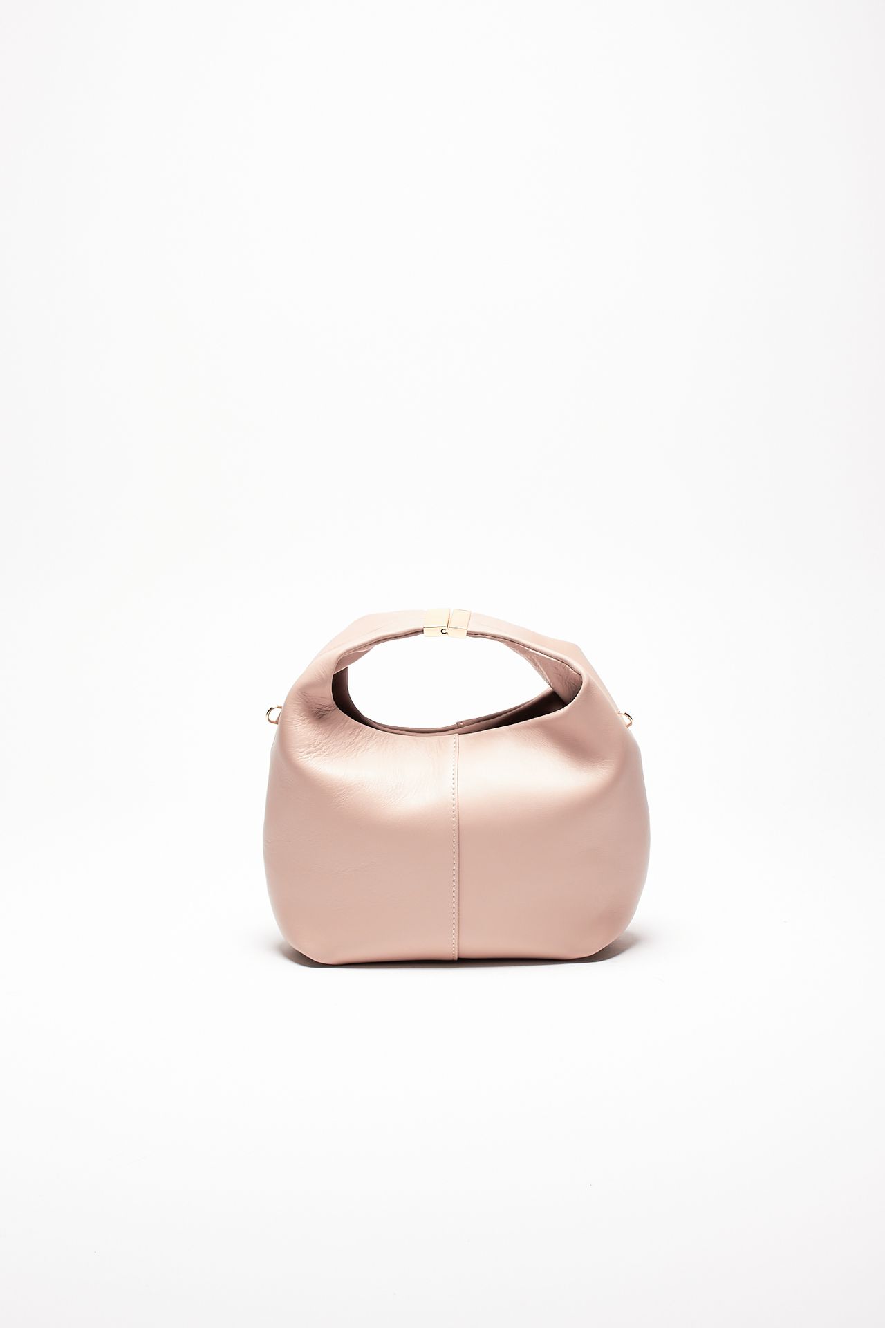 Borsa morbida MORGANA in pelle sauvage cipria