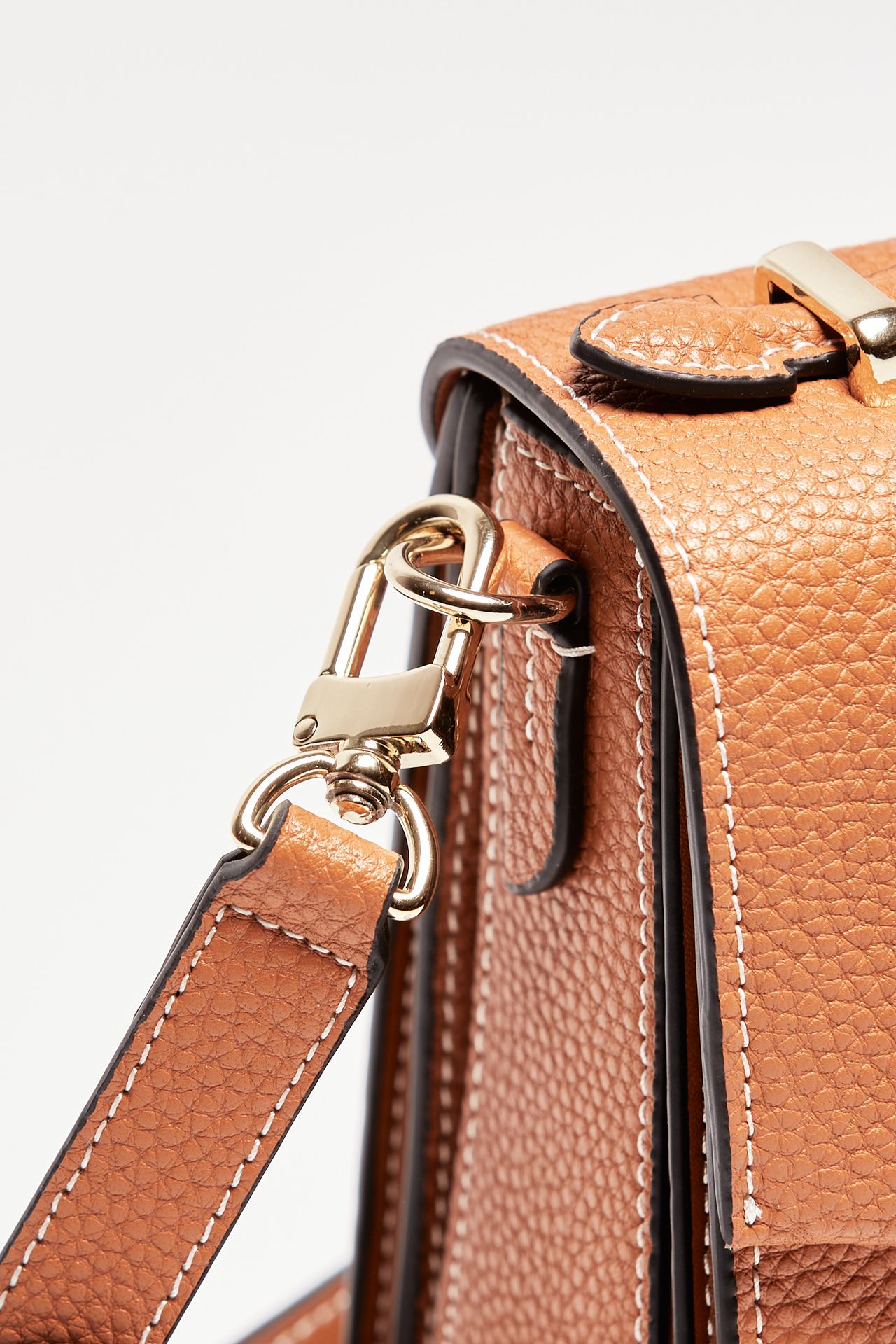 Borsa media semirigida ROSALIE in pelle cuoio
