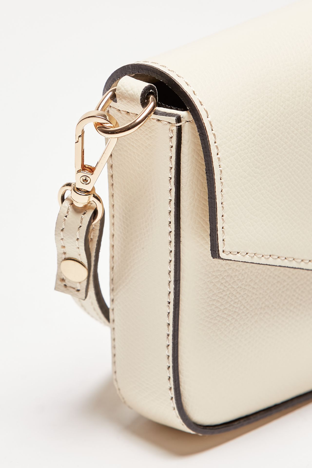 Mini bag in pelle LEONOR panna