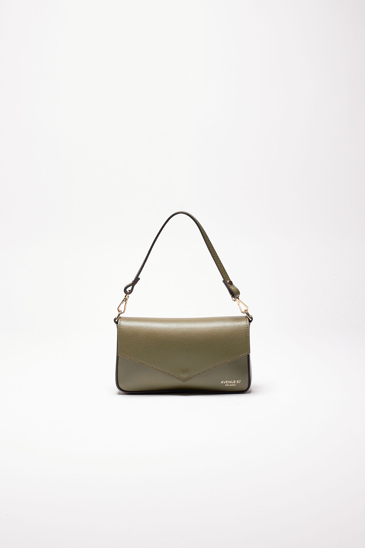 Mini bag in pelle LEONOR oliva