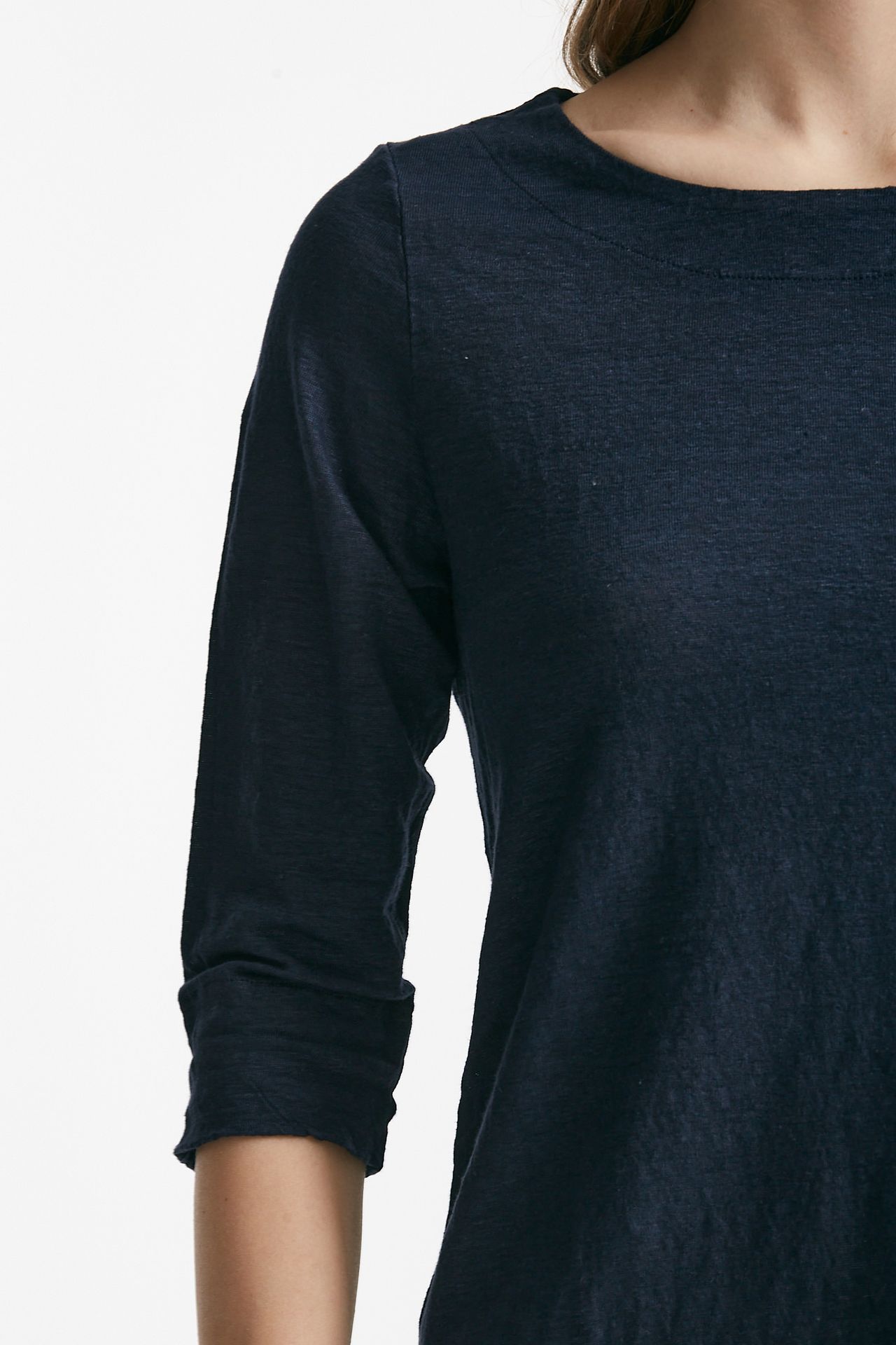 T-shirt in lino blu