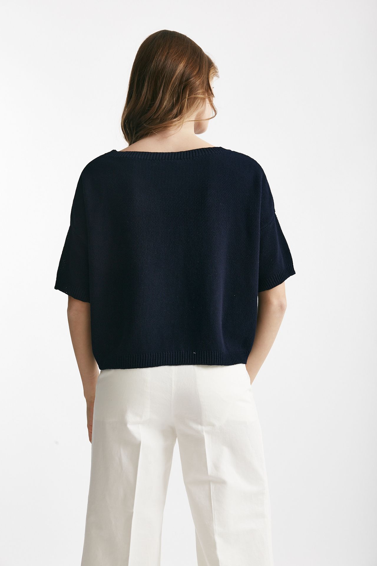 Maglia a scatolina blu