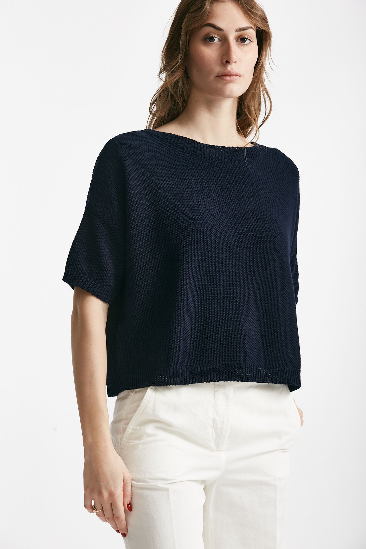 Maglia a scatolina blu