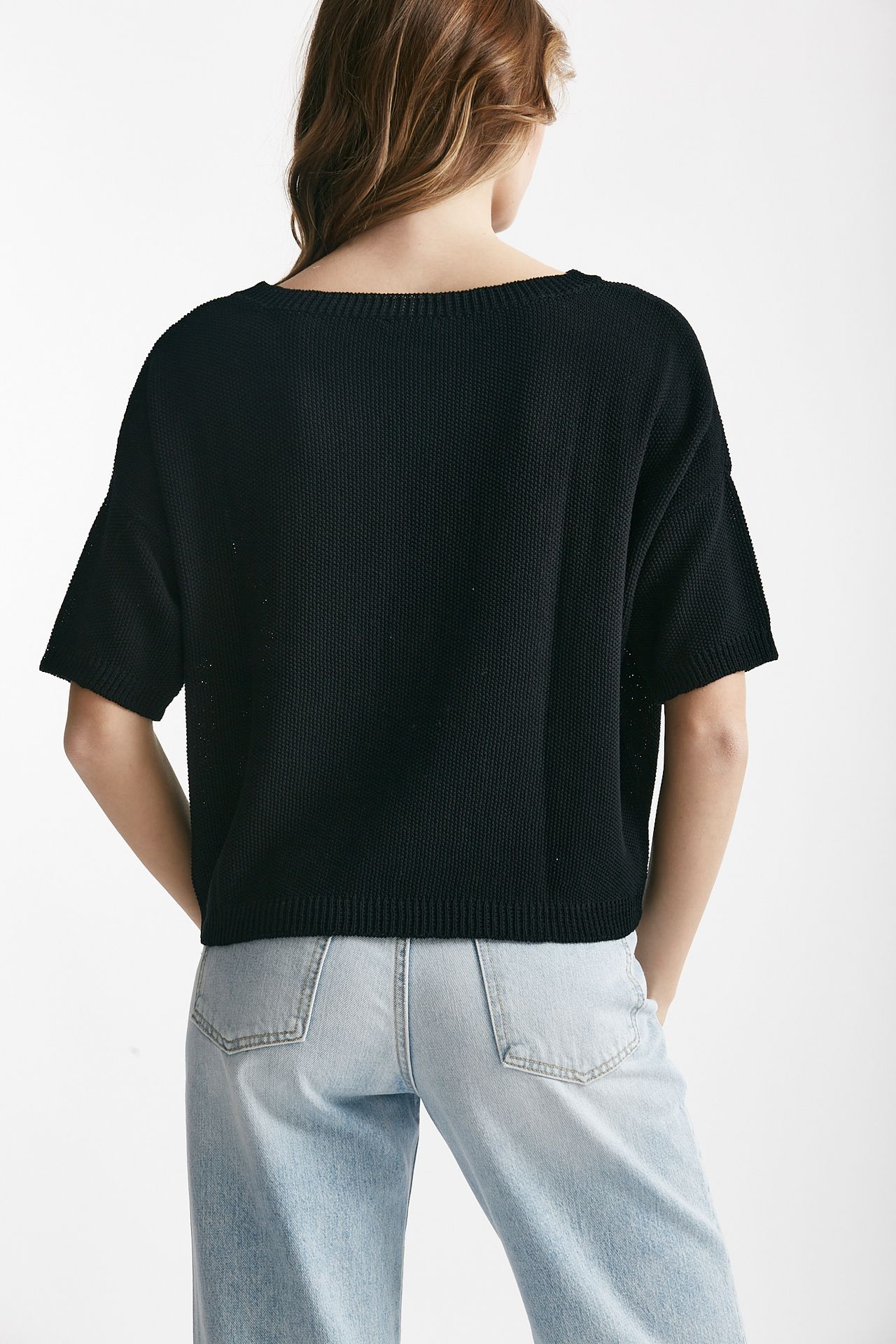 Maglia a scatolina nero