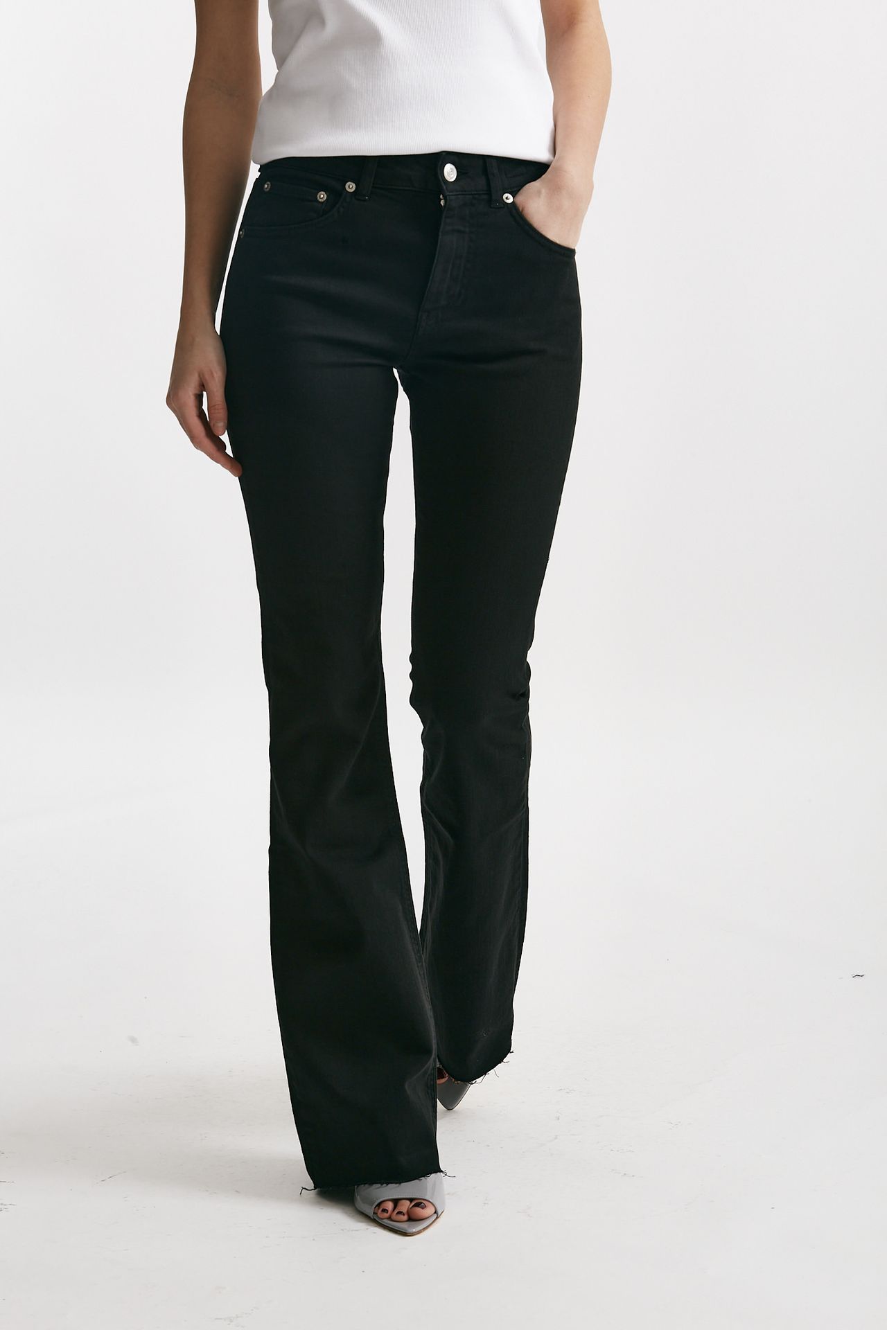 Jeans flare CLIFF nero