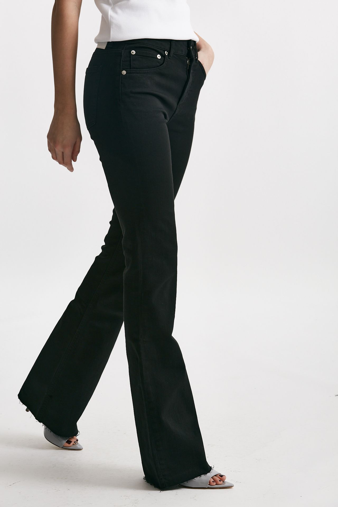 Jeans flare CLIFF nero