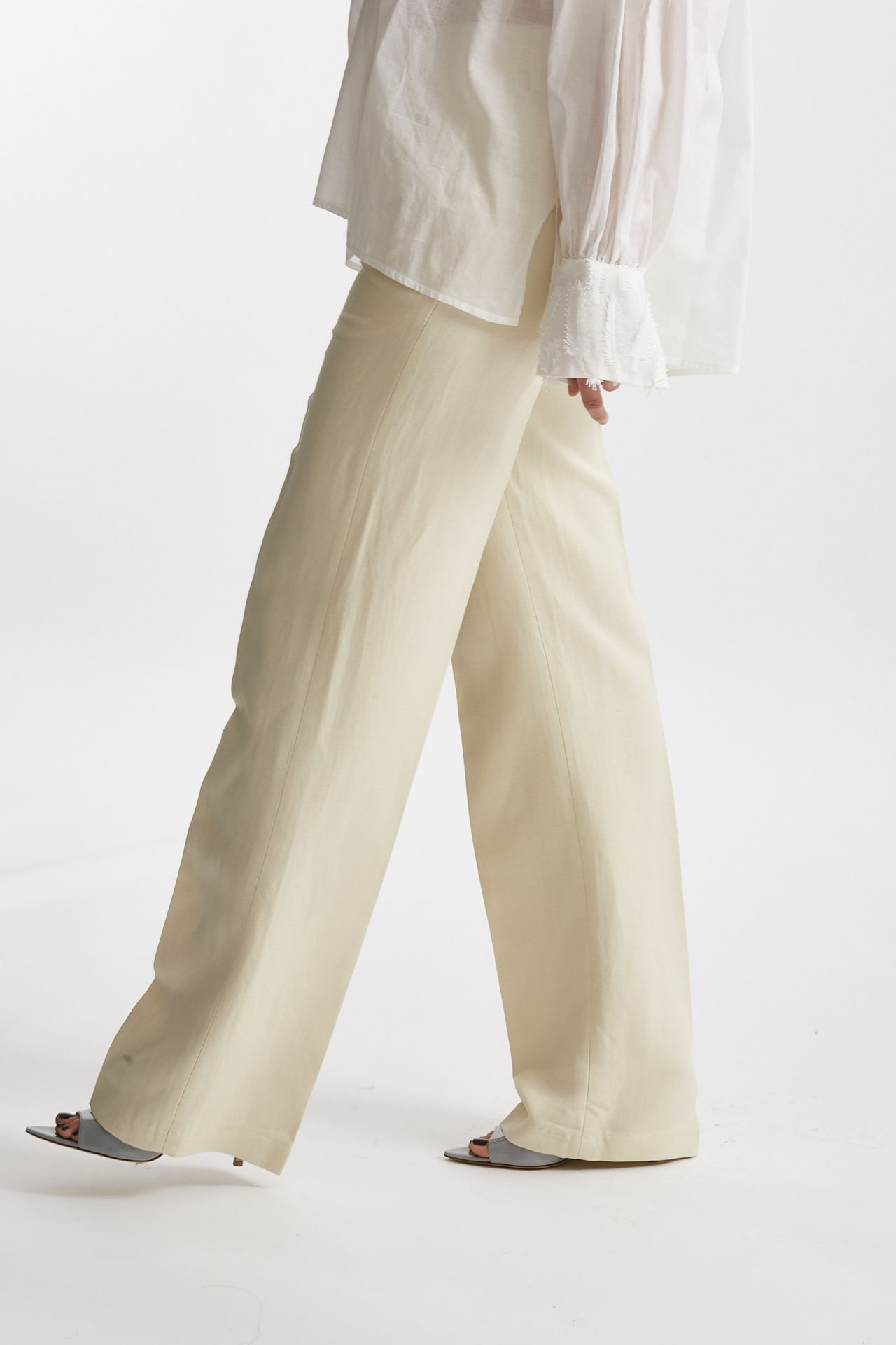 Pantalone palazzo REINA panna