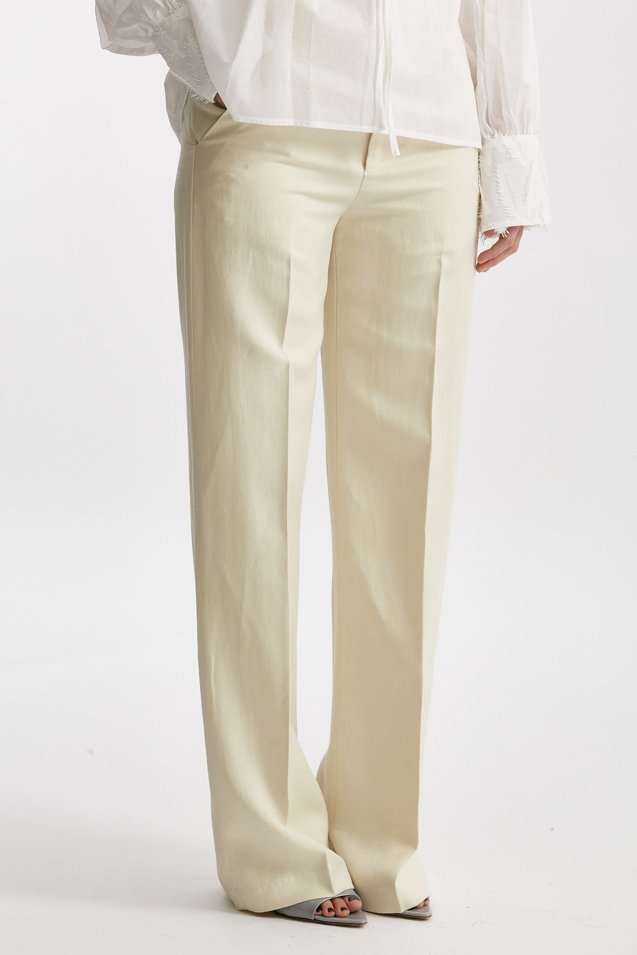 Pantalone palazzo REINA panna