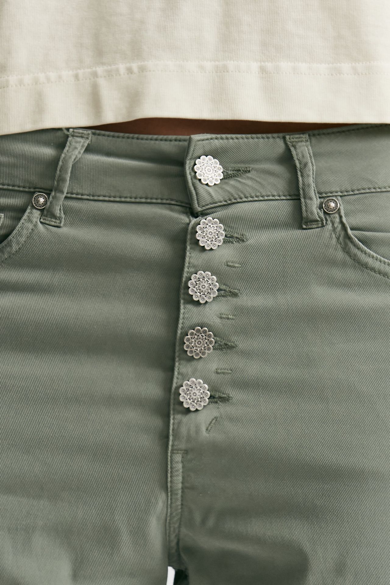 Pantalone loose fit KOONS verde slavato