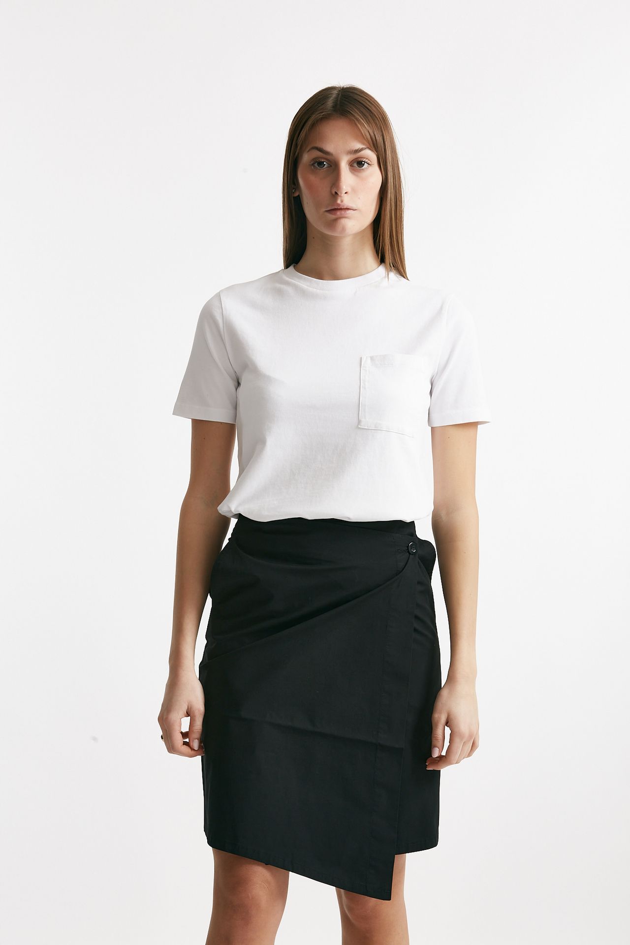 T-shirt in cotone bianco ottico