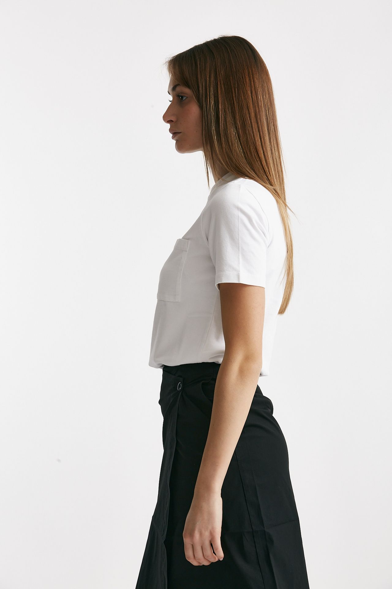 T-shirt in cotone bianco ottico 