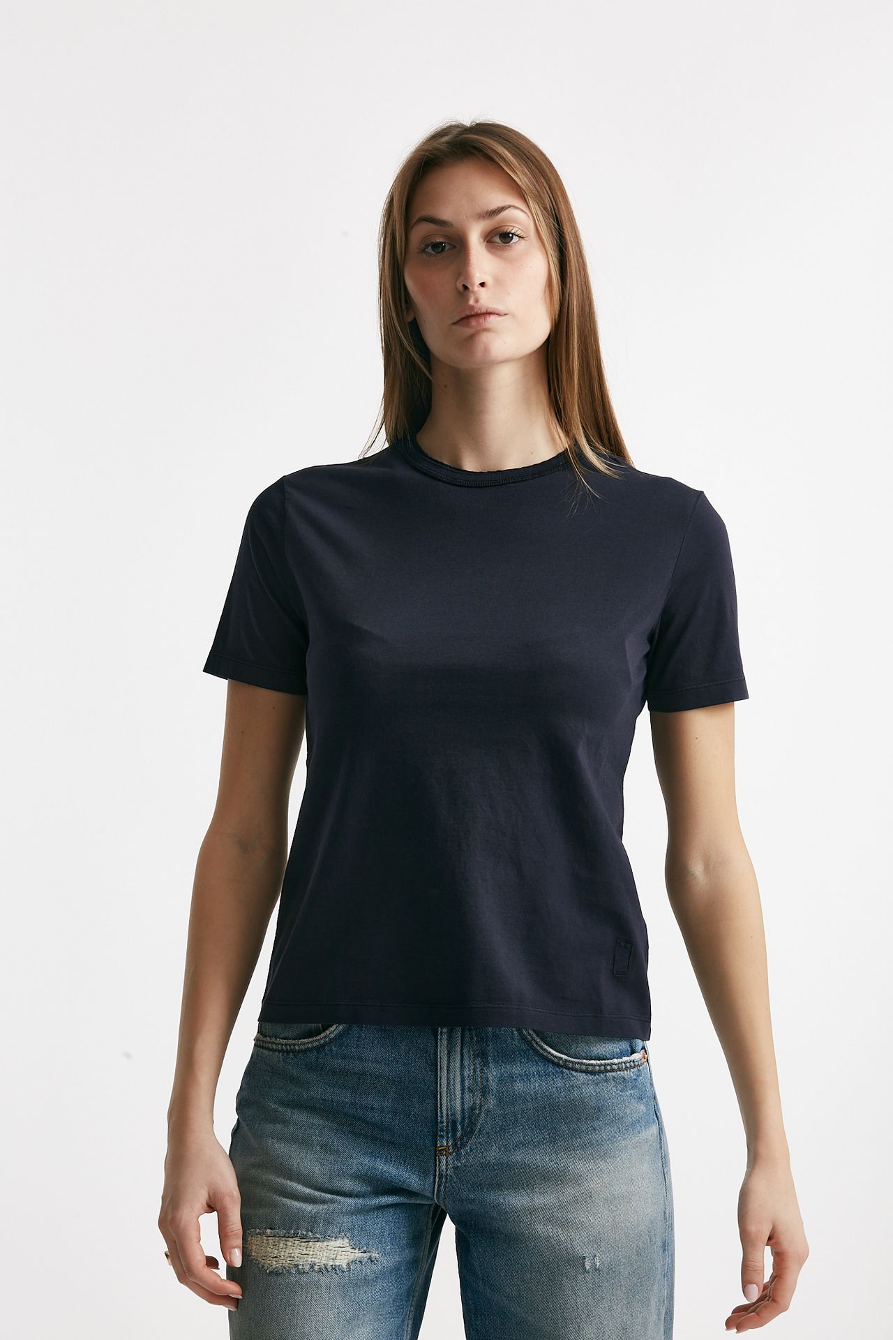 T-shirt basica blu