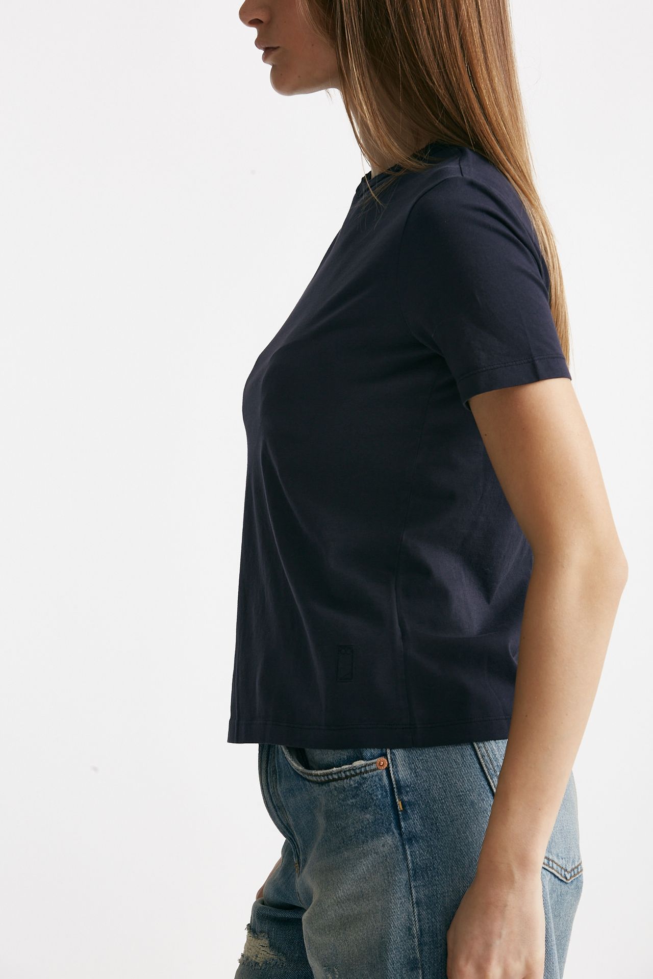 T-shirt basica blu