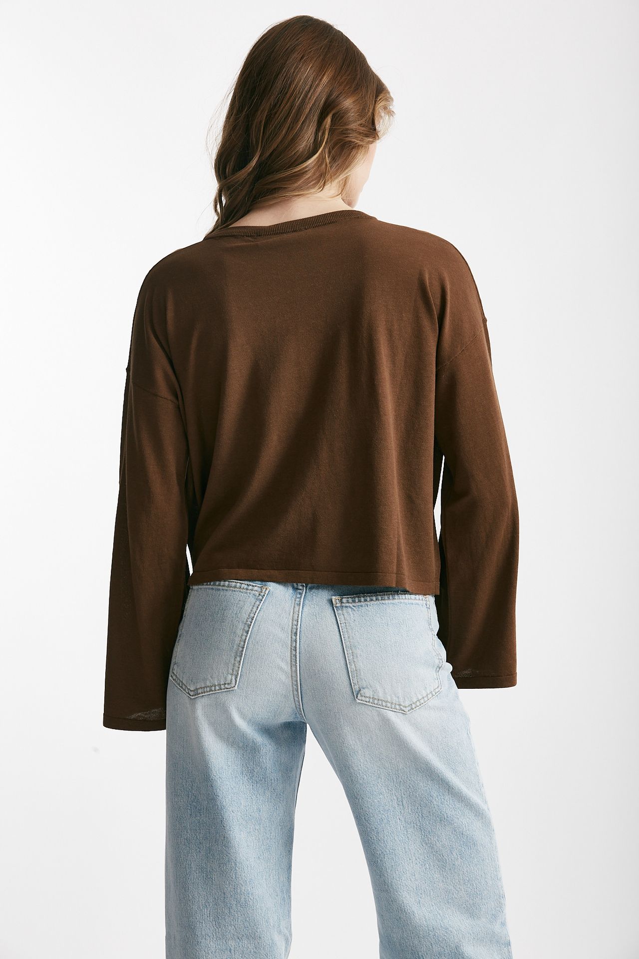 Maglia scatolina marrone