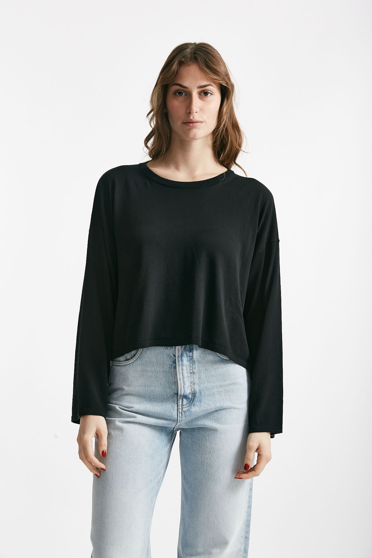 Maglia scatolina nero