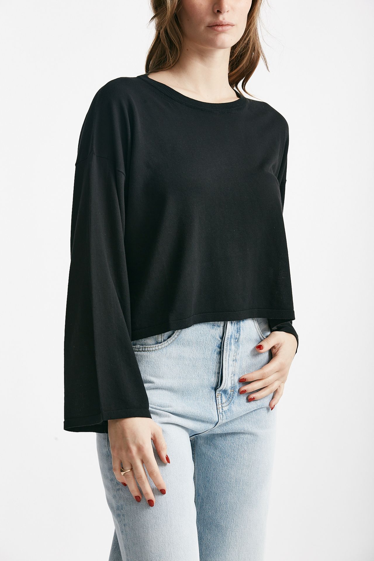 Maglia scatolina nero