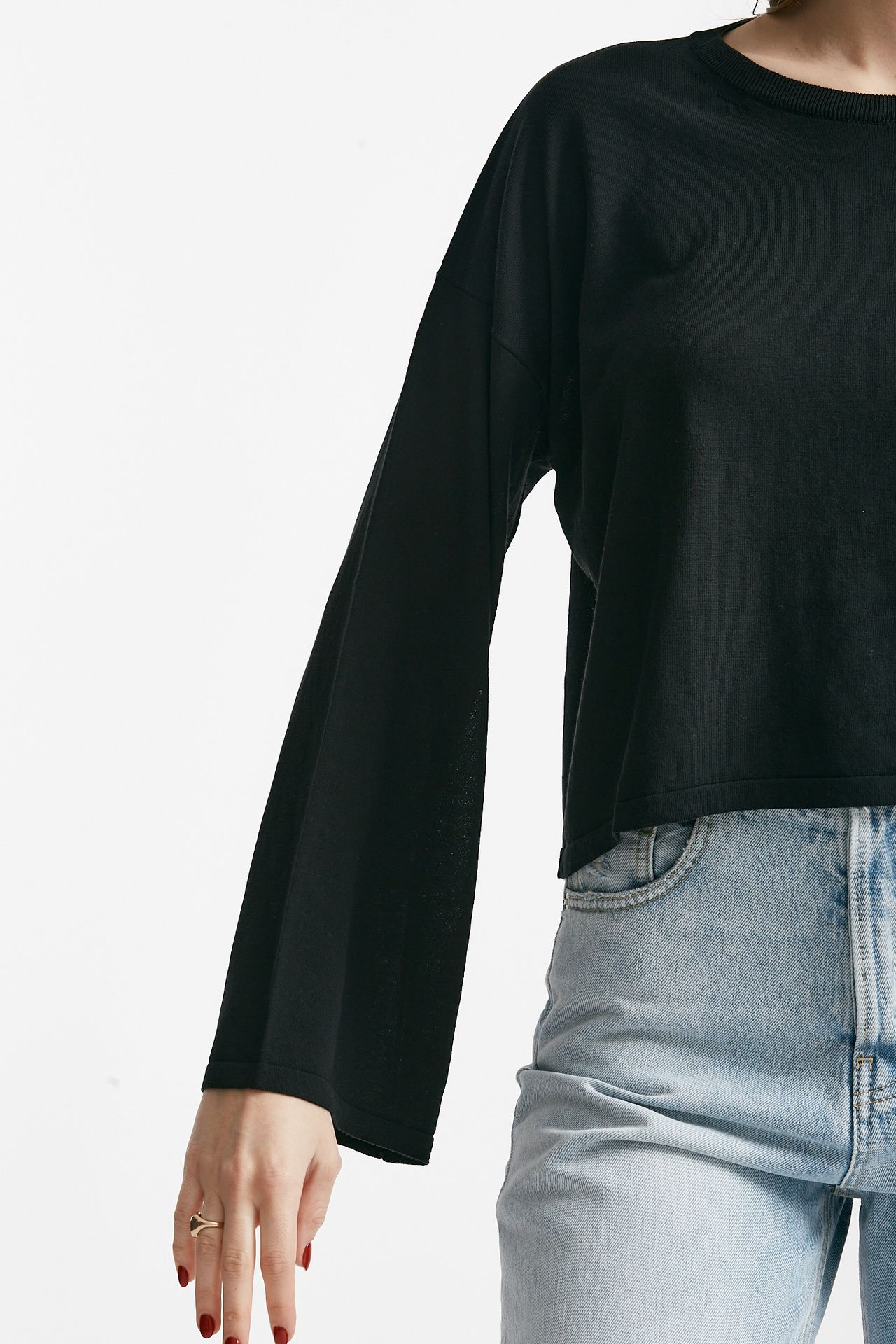 Maglia scatolina nero