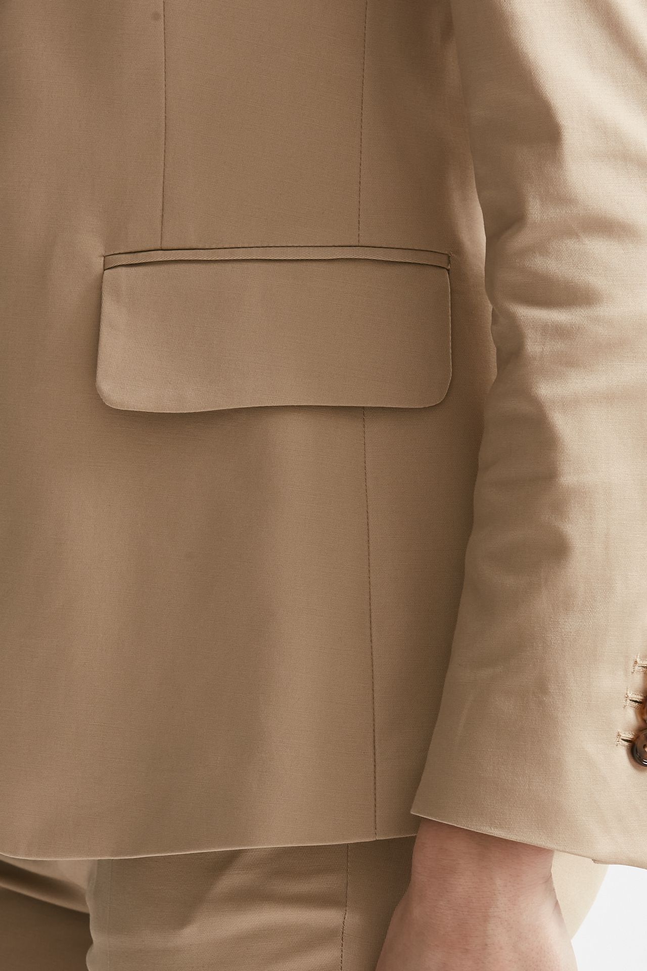 Tailleur in cotone beige