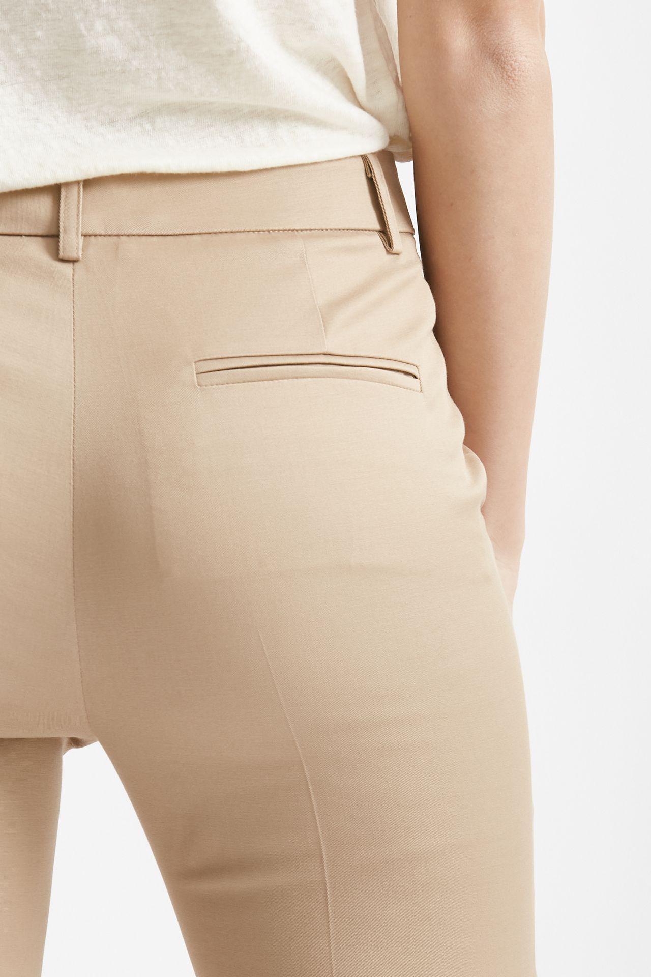 Tailleur in cotone beige