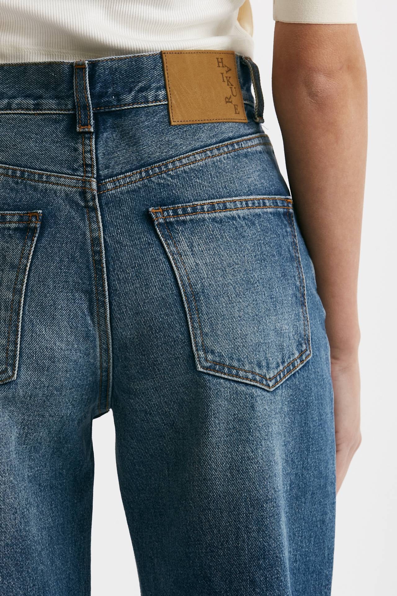 Jeans palazzo KOREA medio/scuro