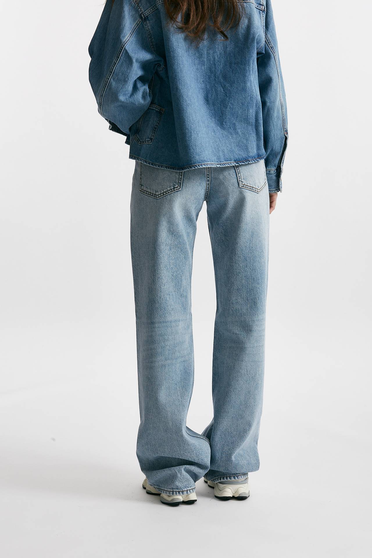 Jeans palazzo KOREA lavaggio chiaro
